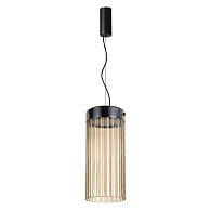 Подвес 15,5*15,5*169 см,  LED*W, 4000 К, Odeon Light Pillari, черный 5047/10L