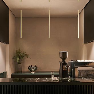 Подвесной светильник 6 см, 3W, 3000K, Crystal Lux CLT 036C800 BS, латунь