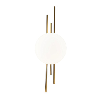 Настенный светильник 190*86*520 мм, 1*LED 8WW 4000KK бронза Indigo Astro V000044L, 14007/1W Brass