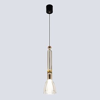 Подвесной светильник 12.5*80/200 см, LED 6W 3300К MODESTYLE MS.1631.1 золото/черный
