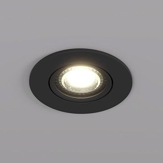 Светильник встраиваемый 9*9*2,5 см, вр 7,5 см, 1*GU5.3*10W, Denkirs Billum DK3020-BK, черный
