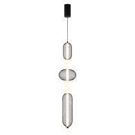 Подвесной светильник 22*130-230 см, 1*LED, 28W, 3000K, Aployt Nikusia APL.658.06.28, черный