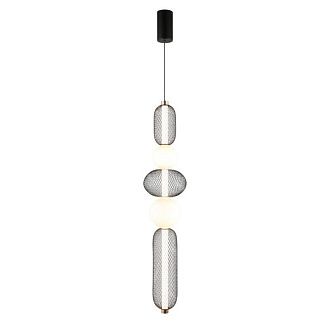 Подвесной светильник 22*130-230 см, 1*LED, 28W, 3000K, Aployt Nikusia APL.658.06.28, черный