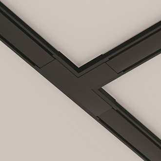 Комплектующие для накладной трековой системы Maytoni Technical Magnetic track system Radity TRA084CT-11B черный
