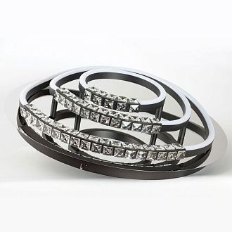 Люстра потолочная *54*13-13 см, 1*LED*40W, 4000K, Lussole Hardin LSP-7436, черный
