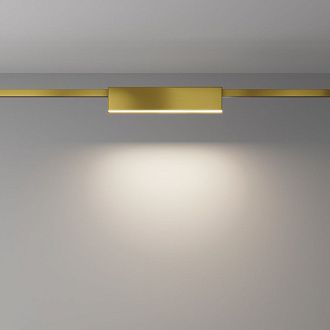 Трековый светильник  TR151-1-18W4K-BS 34,6*2,4*-4,9 см, *LED*18W, 4000K, Maytoni technical FLARITY TR151-1-18W4K-BS, Латунь
