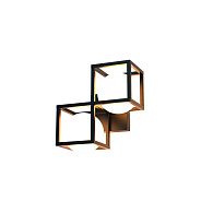 Бра 23*14,5*23 см, G9 * 2 10W,  Mantra Desigual 7608, черный