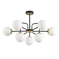 Люстра потолочная 26*78*47- см, 9*E27*60W, Lumion Elrona 8375/9C, черный; латунь