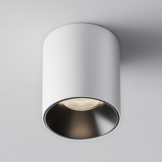 Накладной светильник 7,5*7,5*9 см,  LED, 12W, 4000К, Maytoni Technical Alfa LED C064CL-12W4K-RD-WB белый