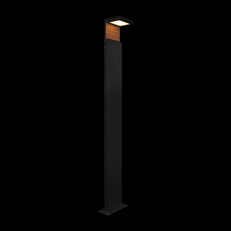 Уличный светильник 10*12 см, 1*LED*5W, 3000К Loft It 100001/1000 Oak, Черный, золото