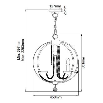 Люстра  Elstead Lighting, Арт. CASSIE4