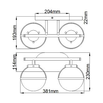Бра для ванных комнат Hinkley, Арт. HK-HOLLIS2-C-HB-BATH