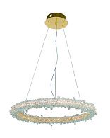 Люстра Ø550 x H50 (1000), мм, 50W 3000-6000K, GOLD+CLEAR (Золото + Прозрачный Хрусталь) NewRgy 2837E/50W GOLD+CLEAR