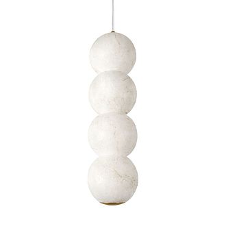 Подвесной светильник 12 см, 20W, 3000K, Loft IT Beads 10530/4P, бронза-мрамор