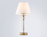 Настольная лампа с абажуром и хрусталем **50,5- см, 1*E27*60W, K, Ambrella Light High Light LH71027, латунь