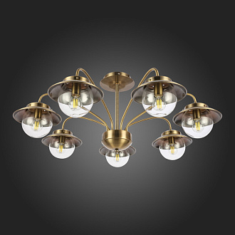 Люстра потолочная 84 см,  EVOLUCE GARONNI SLE110102-07 Античная бронза