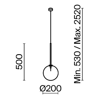 Светильник 18 см, Maytoni Mood MOD172PL-01B, черный