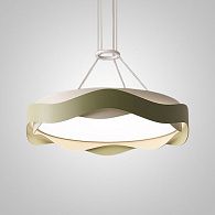 Подвесная люстра FINIAN Green 60*60*10 см, 1*LED*40W, 3000, 4000, 5000K, ImperiumLoft finian01, Зелёный, Белый