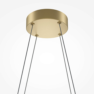 Подвесная люстра 103,5*30*305,7 см, LED, 40W, 3000К, Maytoni Halo MOD244PL-L50BSK латунный