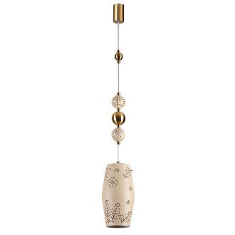 Светильник 15 см, Odeon Light 5444/1, бежевый-бронза