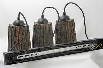 Подвесной светильник Lussole GRLSP-9863, черный-коричневый керамика