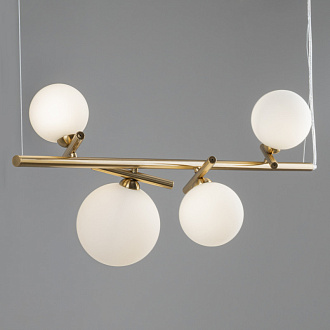 Светильник 92 см, Freya FR5259PL-04BS, латунь