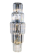 Бра 250*800, 6*E14, 40W NewRgy Cristallo W2799R/6A CHROME+CLEAR, Хром+Прозрачный