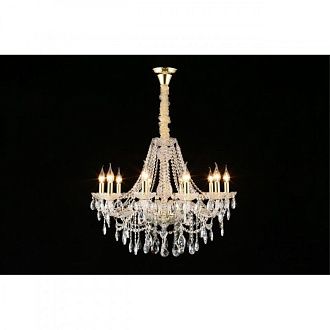 Подвесная люстра 73*80-170 см, 10*E14, 40W, Aployt Koletta APL.755.13.10, золотой