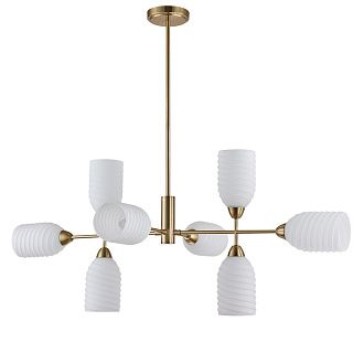 Люстра 97*56* см, E14 8*40W, Lumion Monroe латунь, 6512/8C