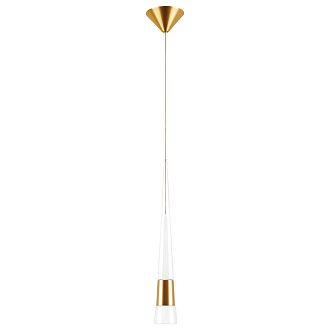 Подвес 5*50/150 см, 5W 3000K Lightstar Cone 757013 Красное золото