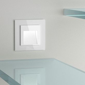 W0011101 Рамка на 1 пост Favorit, белый,стекло Werkel, 4690389158940