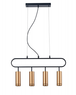 Подвесной светильник 9*60*150 см, 4*E14 черный Vele Luce Brio VL5794P04