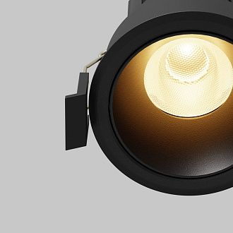 Встраиваемый светильник DL115-10W-2.7K-B **-8,2 см, *LED*10W, K, Maytoni technical Dip DL115-10W-2.7K-B, Черный, вр 6 см