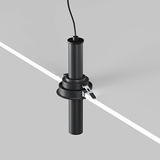 Встраиваемый светильник 3*3*21,6 см, LED, 7W, 3000К, Maytoni Technical Focus T C140RS-L200-7W3K-B черный, вр 7,5 см