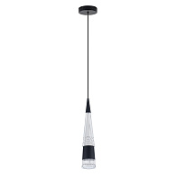 Подвесной светильник 8*8*140 см, LED 9W, 4000K, Черный LED4U L7122-1 BK