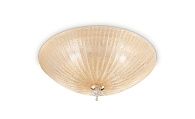 Люстра потолочное ideal lux SHELL PL3 AMBRA макс.3x60Вт E27 Янтарь 140179.  см