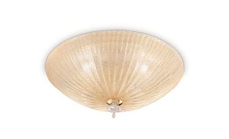 Люстра потолочное ideal lux SHELL PL3 AMBRA макс.3x60Вт E27 Янтарь 140179.  см