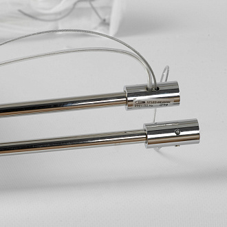 Линейно-подвесной светильник 150*40*60/175 см, 10*LED*4W Lussole Cayuga LSP-7177 хром