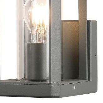 Уличный светильник 12*14,9*24,1-24,1 см, вр  см, 1*E27*20W, K, Mantra Nevada MAN8899, темно-серый