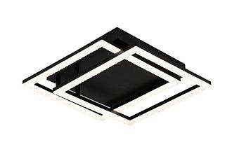 Люстра L350 x W350 x H75, мм, 64W 3000-6500K, BLACK (Черный) Rilon 3452/2 BLACK