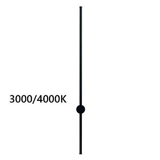 Настенный светильник 100 см, 18W, 3000-4000K, Odeon Light 4335/18WLP, черный