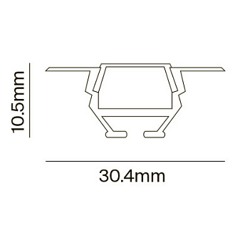 Алюминиевый профиль  Встраиваемый 11*30*2000 мм Maytoni Technical Led Strip ALM010S-2M Серебро, цена за штуку