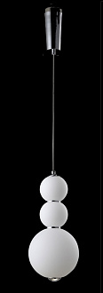 Светильник подвесной 18 см, 1*12W, 3000K, Crystal Lux DESI SP3 CHROME/WHITE Хром