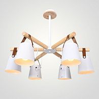 Люстра на штанге NATURA C6 white 65*65*100 см, 6*E27*60W, ImperiumLoft NATURA-C01, Белый