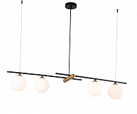 Подвесной светильник 980*230*190/1700 мм, 4*G9 чёрный Indigo Opaco V000153, 11015/4P Black