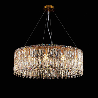 Люстра Ø800 x H250 (1200), мм, 12*40W (480W), GOLD BRONZE(Золото+Бронза) NewRgy F53-ф800*H250 GOLD BRONZE
