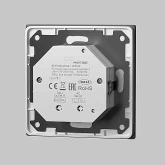 Роторная панель управления DALI DT6 DIM Maytoni 721034, черный