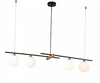 Подвесной светильник 980*230*190/1700 мм, 4*G9 чёрный Indigo Opaco V000153, 11015/4P Black