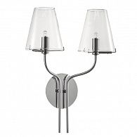 Бра 28*38 см, G9, 1-2 м2 Lightstar Diafano 758624 хром ПЛАФОН БЕЛЫЙ МАТОВЫЙ