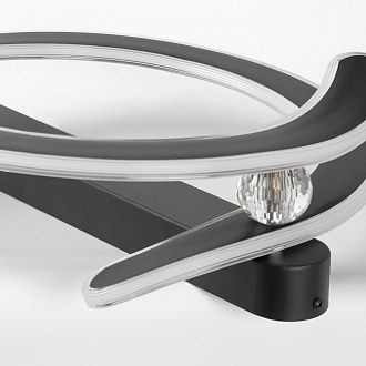 Потолочный светильник *41*15-15 см, 1*LED*38W, 3000-4300-5700K, Lussole Hale LSP-7382, черный